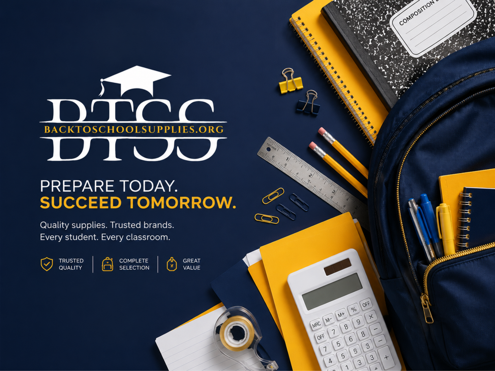 backtoschoolsupplies.org school supplies, student gear, backpack essentials, notebooks, calculator, and classroom tools